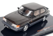 IXO 1/43 1988 Saab 900 Turbo Classic 2 Door Hatchback Black Diecast
