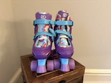 Roller Derby Quad Girl's Adjustable Roller Skates Beginner Size 3-6 Tie Dye