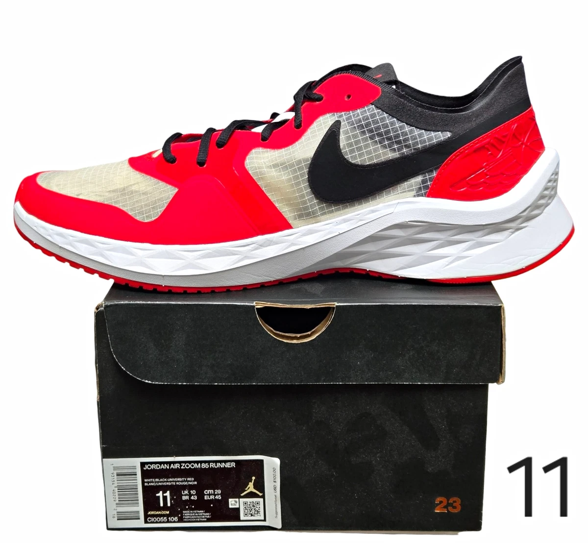 JORDAN AIR ZOOM 85 RUNNER サイズ26 Jordan Air Zoom 85 Runner Black for Sale | Authenticity Guaranteed