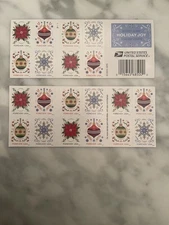 Us Holiday Joy Booklet Pane Of 20 #5941-5944 A Beautiful Item Great Price