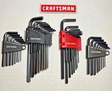 NUEVO Craftsman 44 Piezas SAE y Allen Métrico / Juego de Llaves Hexagonales con Estuche Plegable