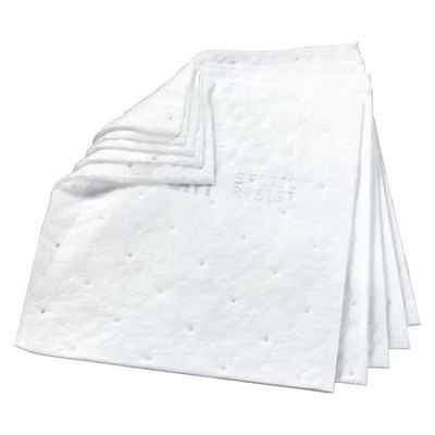 3M Hp-556 Sorbent Pad, 37 Gal, 17 In X 19 In, Oil, White, 100 Pk