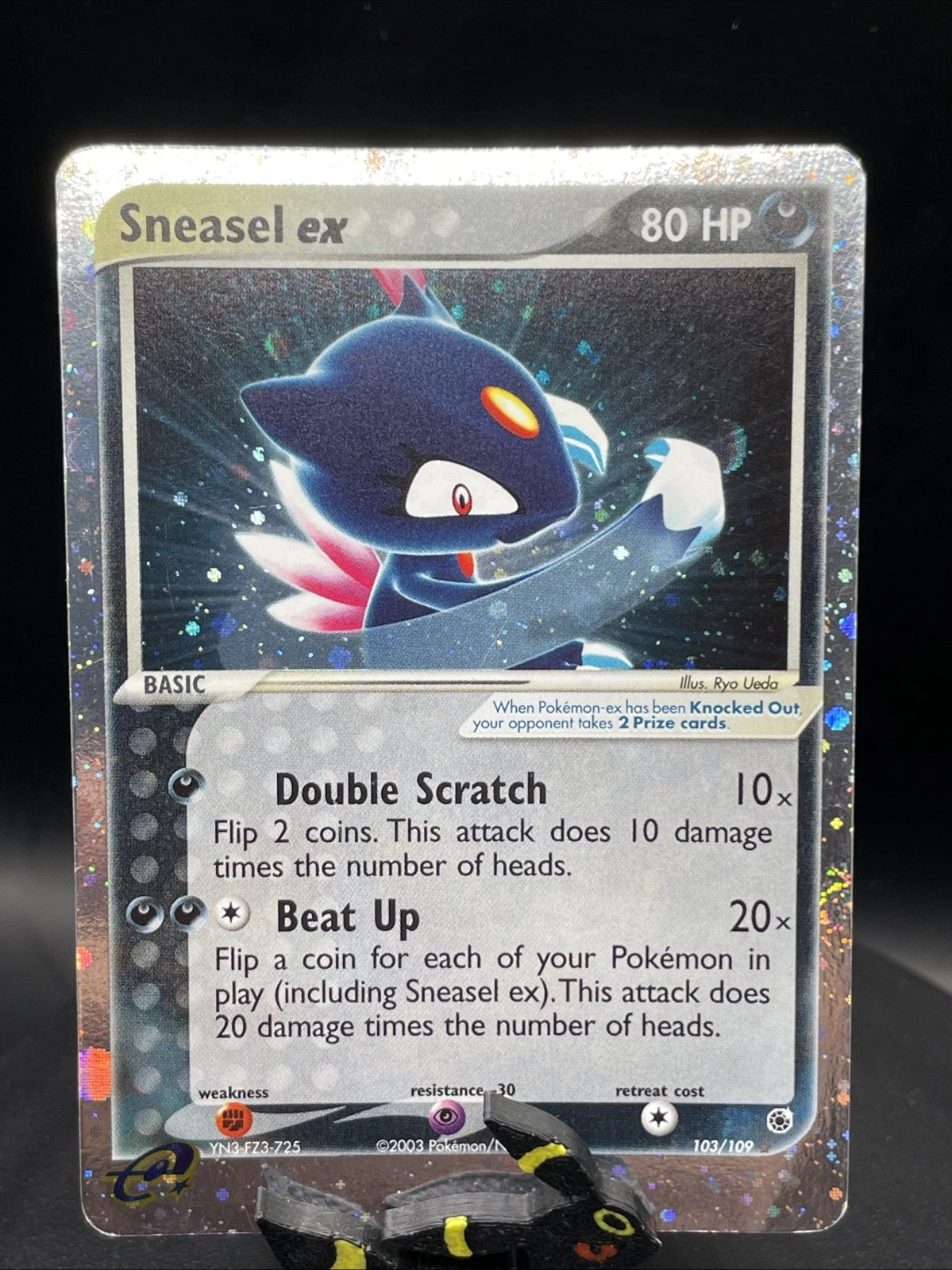 Deal for 2003 Pokemon Card - Sneasel ex EX Ruby and Sapphire 103/109 Holo Ultra Rare card