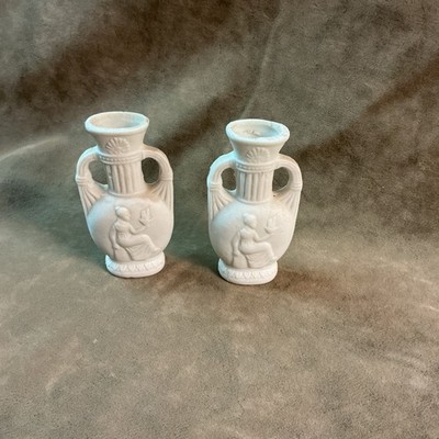 Vintage 1930s made in Japan bisque porcelain pottery maiden design earn mini pr