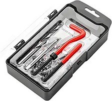 15 PCS Thread Repair Kit, M10×1.5 Metric Thread Repair Tool Set for Automotive
