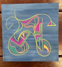 Pastel Drawing on Wood: 12 x 12”