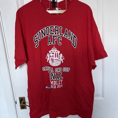 Sunderland FC Capital One Cup Finale Commemorative T-Shirt Gr. XL Neu (B6)