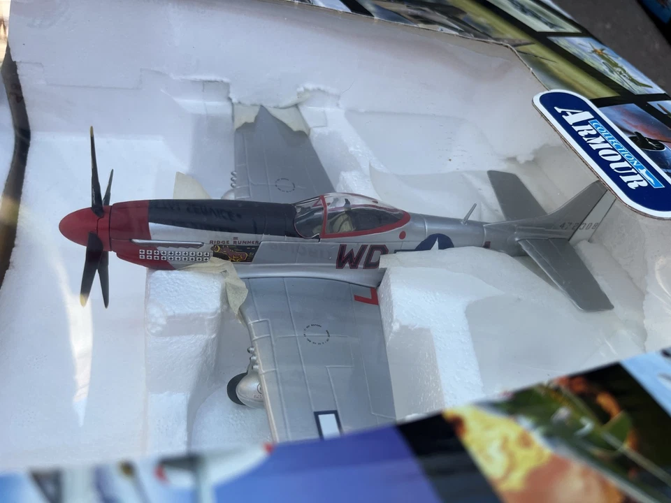 FRANKLIN MINT P-51 MUSTANG "B11B182" RIDGE RUNNER", 1:48. - Image 4 of 4