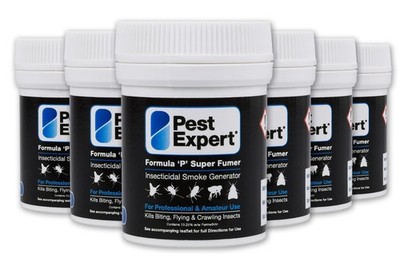 Pest Expert Carpet Moth Killer Super Fumer Smoke Bombs Strong Treatment 6 x 11g