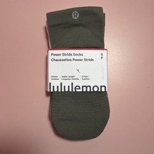 NEW Lululemon Power Stride Ankle Socks 3 Pack Size S