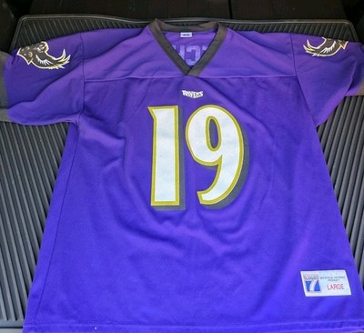 Vintage 1999 Logo 7 Baltimore Ravens Scott Mitchell #19 NFL Jersey