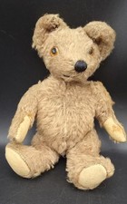 Early 1900's Antique Articulated 9" Steif Mohair Light Brown Bear