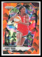 2024 Panini Prizm WNBA #1 Jackie Young Ice Orange Prizm