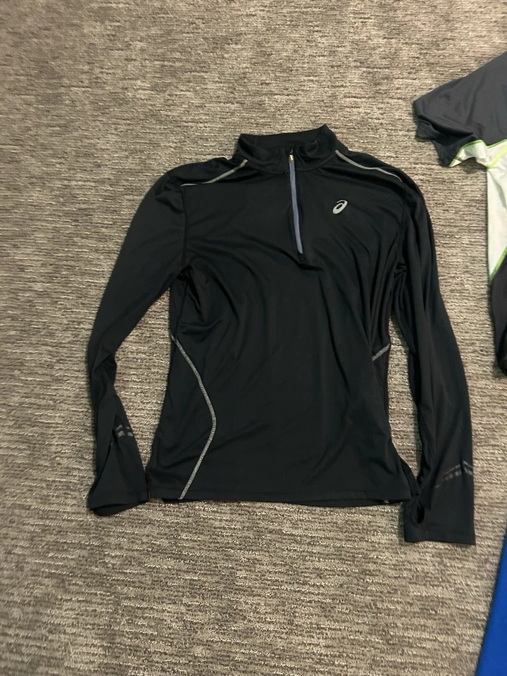 Lote de 3 camisetas de running de ASICS XL 1/4 cremallera manga larga Foto 3 de 4