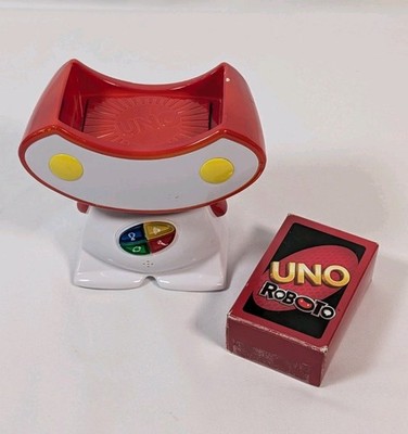 2010 UNO Roboto Interactive Card Game Mattel w/ Cards + Robot Tested