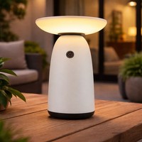 Solarleuchte AußEnleuchte Tischlampe Led USB-C IP54 Touchdimmer Weiß Akku Alu