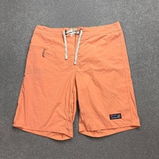 Patagonia Trunks Adult W34 Orange 21" Wavefarer Board Swim Shorts Stretch Men