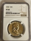 1959 Franklin Silver Half Dollar Proof NGC PF68