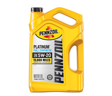 Pennzoil Platinum Full Synthetic 5W-20 Motor Oil, 5-Quart 17.35 per gallon