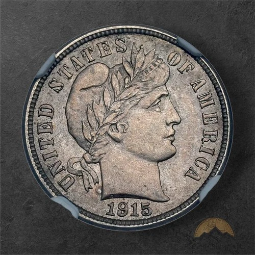 1915-S Liberty Head Barber Silver Dime 10c - NGC MS62 - San Francisco