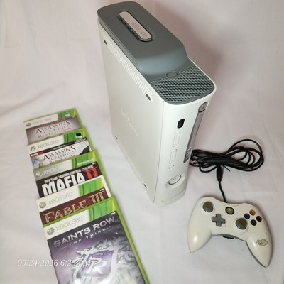 Microsoft Xbox 360 Fat Console Bundle 60GB w/ Mad Catz Controller and 5 Games