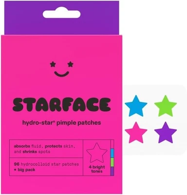 UNBOXED starface party pack pimple patches colorful big pack 96 stars