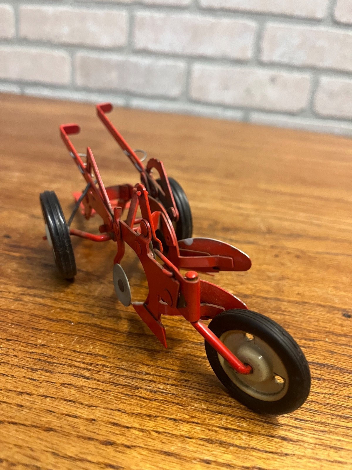 Vintage 1950s Carter TRU-SCALE Steel Plow Diecast Toy 1:16 Scale w/ Original Box