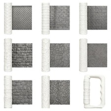 Clay Modeling Texture Roller Set Clay Modeling Kit Road Stone Wall Patterns
