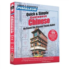 Pimsleur Chinese (Cantonese) Quick & Simple Course - Level 1 Lessons 1-8 CD: Lea