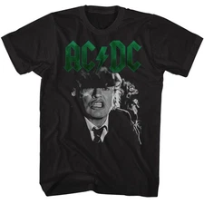 AC/DC Logo Angus Young Black Rock and Roll Music Band T-Shirt