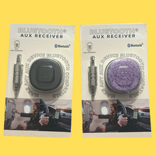 Vivitar Bluetooth AUX Receiver 3.5mm Hands Free Purple or Black