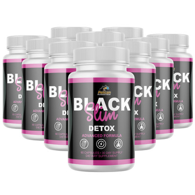 Black Slim Detox- Metabolism Support, Weight Management Supplement- 10 Bottles