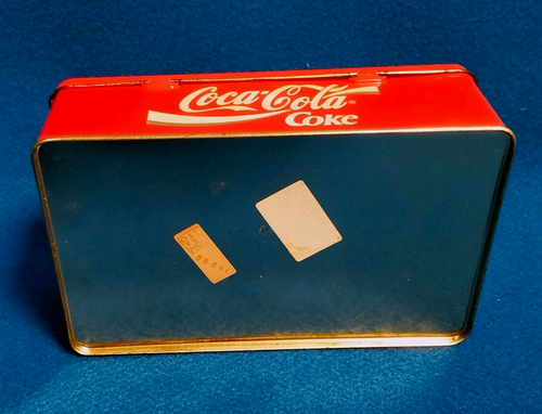 952- COCA COLA SCATOLA RETTANGOLARE IN LATTA VINTAGE RARA - Bild 11 von 15
