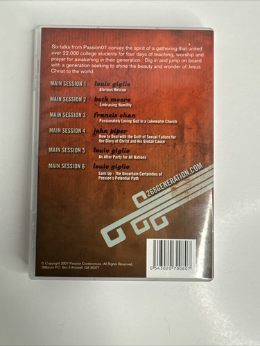 PASSION '07 Atlanta Georgia January 1st - 4th DVD OOP Rare Tested - Picture 2 of 6