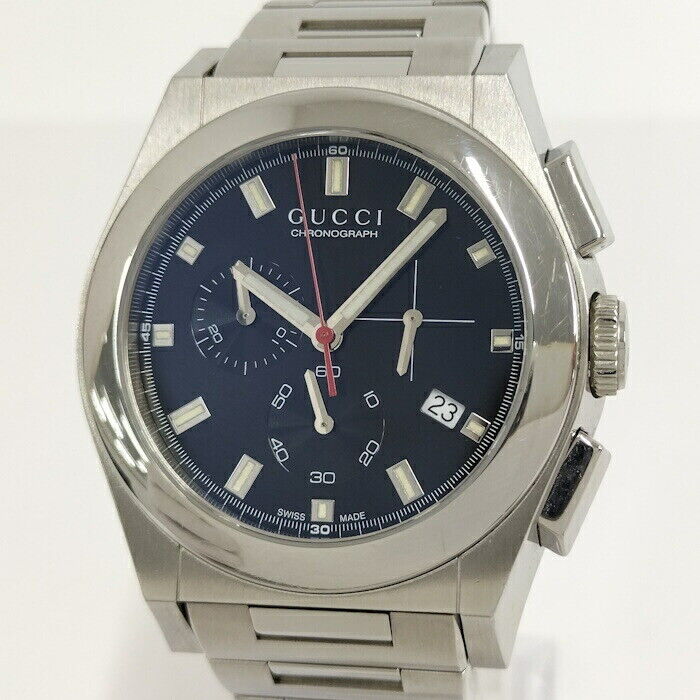 GUCCI Pantheon Men's Chronograph Quartz Date SS 115.2 GUCCI Pantheon Men's Chronograph Quartz Date SS 115.2
