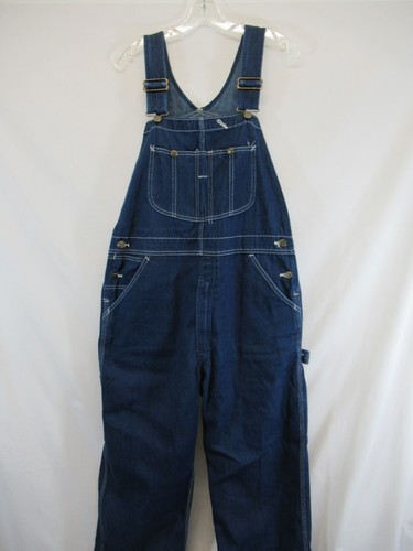 Vintage Sears ROEBUCKS Denim Bib Overalls 36x30 USA Union Made