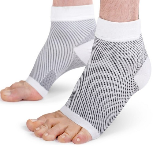 Maniche a compressione piede sollievo dal dolore per speroni tallone, edema, tendinite di Achille - Foto 14 di 15