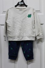 Carter's Child of Mine Toddler Boy St. Patrick's Day Outfit Set-Blue/Grey-4T-NWT