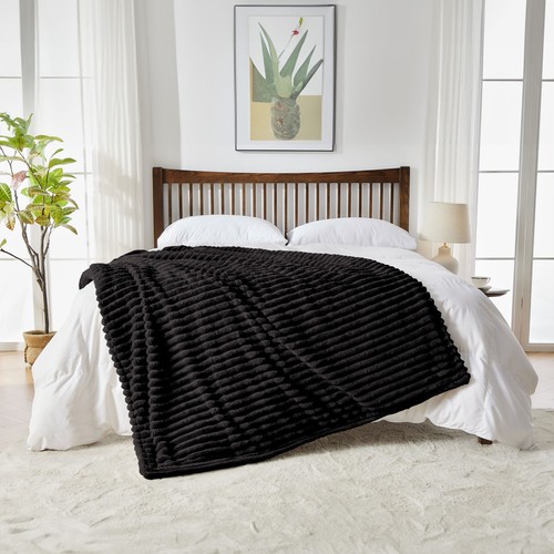 Neo Electric Blanket Heated Waffle Shaped Fleece Throw Machine Washable Remote - Picture 11 of 56