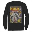 Marvel Incredible Hulk Black Vintage Comic Book Long Sleeve Shirt Tee Mens XXL