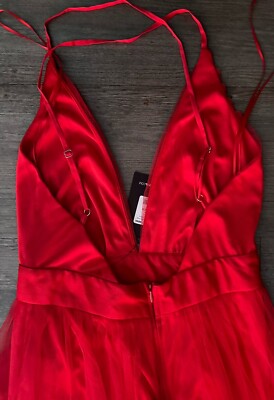 Fashion Nova On the Runway Maxi Dress Red, Size S, NWT, Perfect for Parties  | eBay