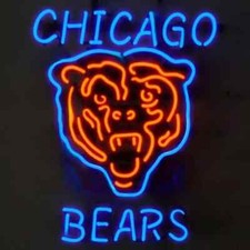 20"x16" Chicago Bears Flex LED Neon Sign Light Bar Room Man Cave Gift Pub Decor
