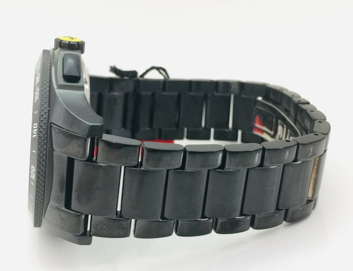 Scuderia ferrari men's store black strap chronograph watch