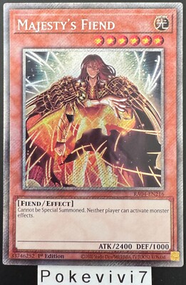 Yu-Gi-Oh! Karte MAJESTY'S FIEND RA04-EN216 PSR NEU