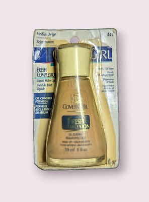 VINTAGE 80s COVERGIRL Fresh Complexion Liquid Foundation Makeup MEDIUM BEIGE 441