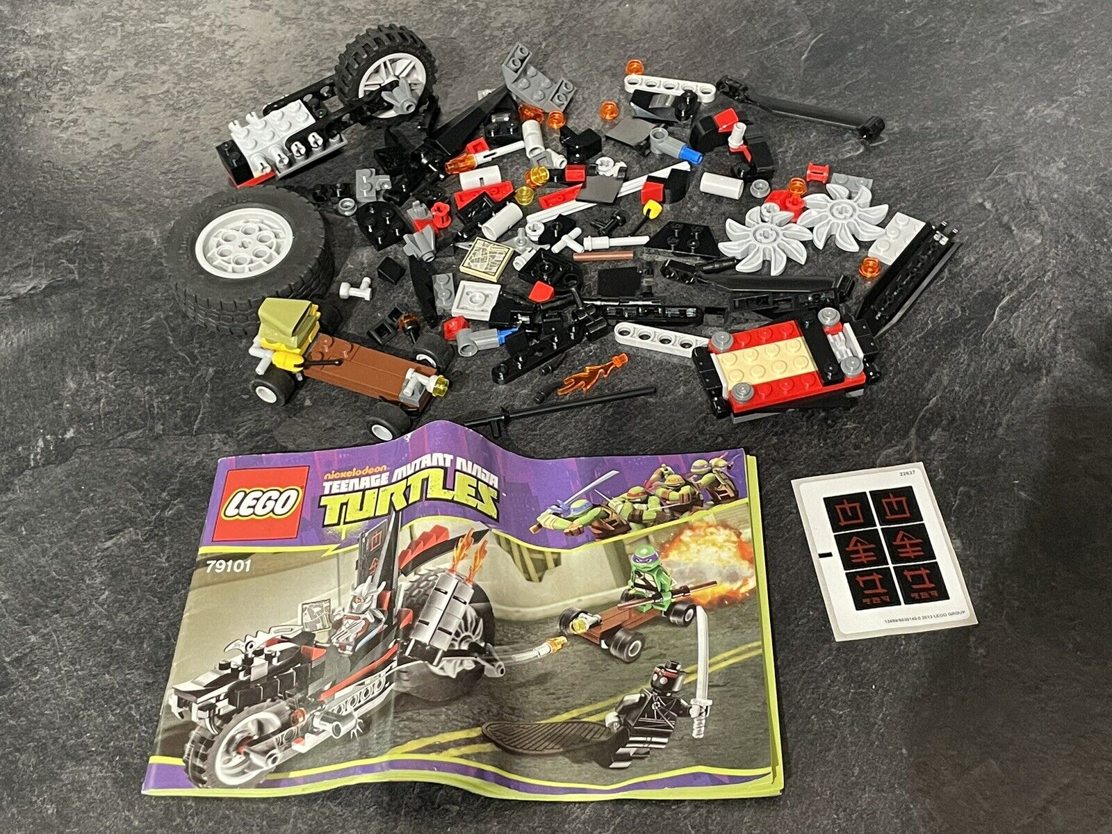 LEGO Shredder's Dragon Bike Near Complete 79101 Teenage Mutant Ninja Turtles