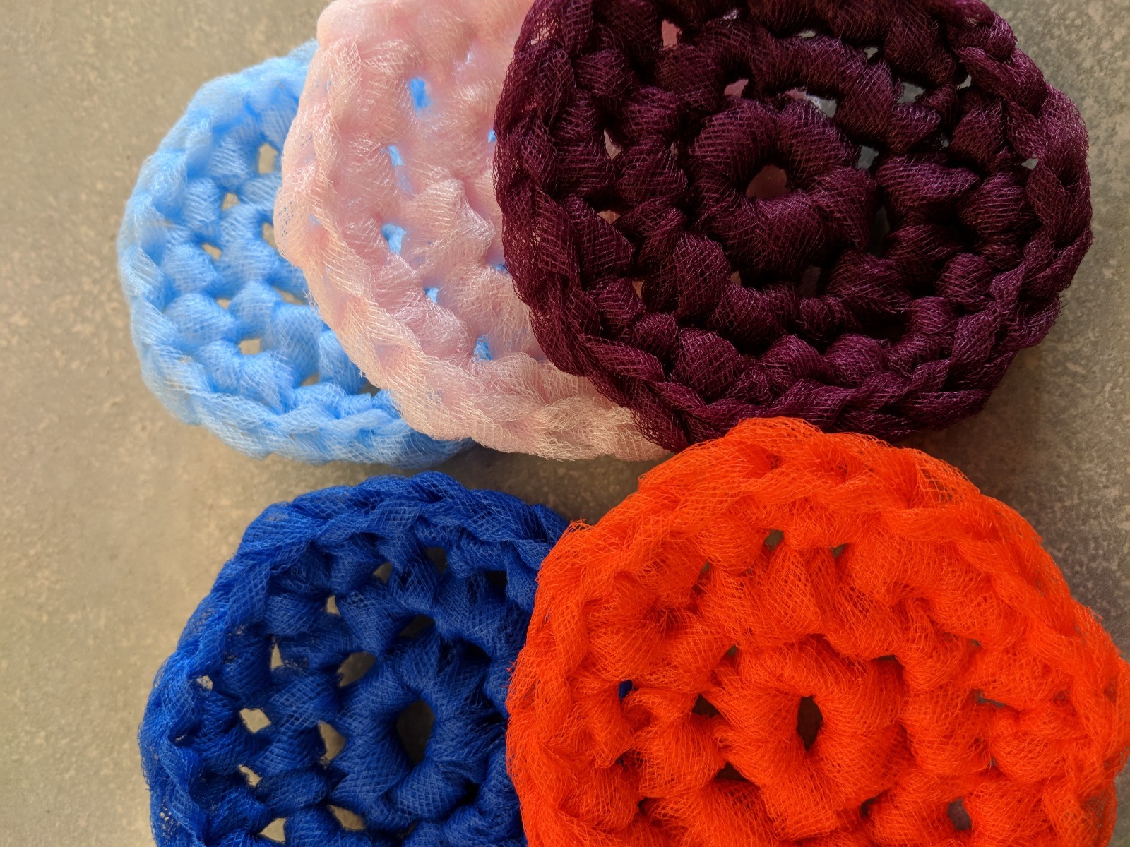 10 Nylon Scrubbies Assorted Colors pot scrubbers scrubbies very tough ...