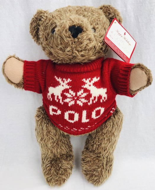 polo teddy bear stuffed animal