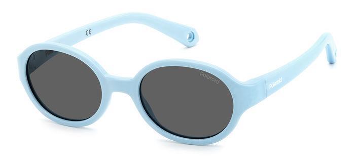 Polaroid PLD K004/S MVU/M9 Light Blue Grey Sunglasses for Kids – Stylish & Protective Eyewear for Children