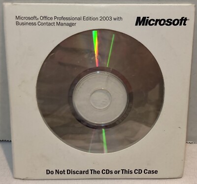 Microsoft office professional 2003 With BCM Includes Product Key